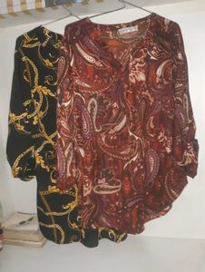 Combo set of paisley and black gold tunic 💕