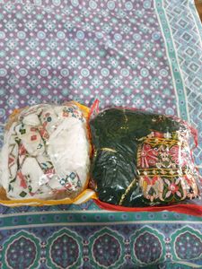 Embroidered Kurta &amp; sarara Set