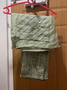 Pant And Dupatta Set With Beautiful Embroidery