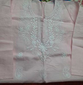 Baby Pink Chikankari Kurta