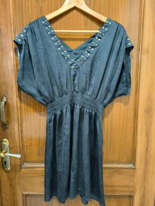 Semi Sheer Embellished Dress