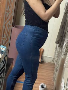 Shein Dark Blue Skinny Jeans