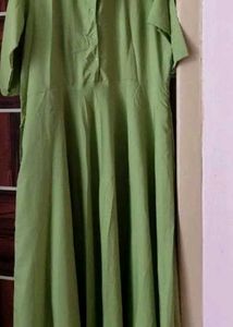 Green Button-Down Top