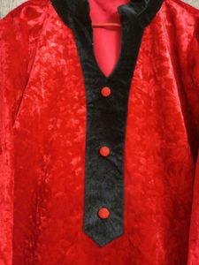 Red Velvet Kurta