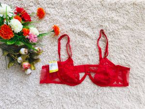 Red Floral Lingerie Set