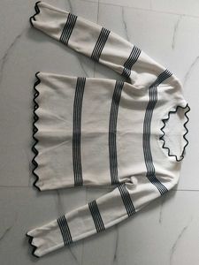 Striped Knit Sweater
