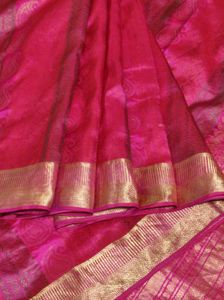 Pink Pure Kanchipuram Silk Saree