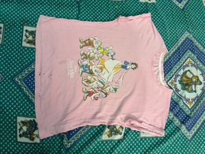 Dreamz Pantaloons Pink Snow White T Shirt