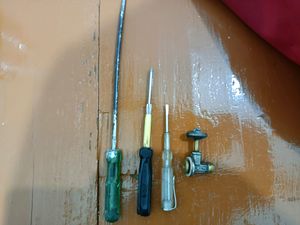 3 Different Size Screwdrivers And Joint