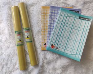 UNRULED NOTEBOOKS & BROWN PAPER