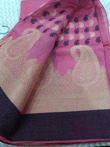 Pink Banarasi Saree