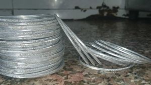 Silver Bangles - Set of 2 Stacks