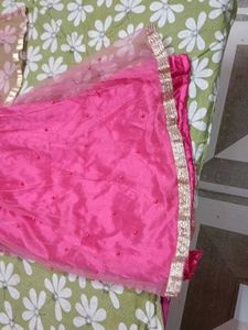 Pink Embroidered Sharara Suit