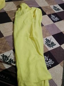 Yellow Embellished Salwar Kameez Set
