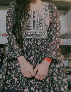 Multicolour Peplum Top 🖤