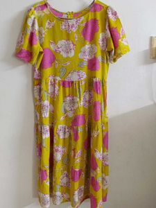 Floral Tiered Midi Dress