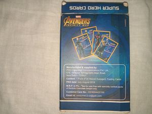 Avengers Infinity War Super Heros Cards