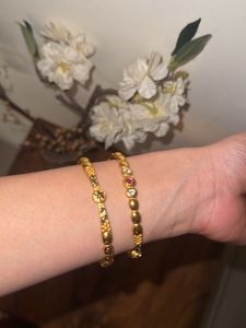 Gold Tone Bangle Set