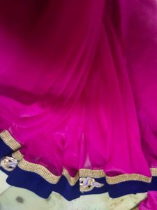 Velvet full  border an  blouse