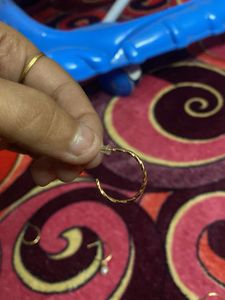 Pearl Drop Hoop Earrings