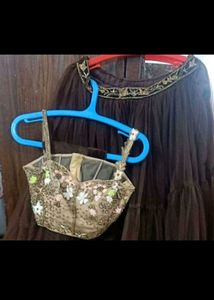 Dark Coffee Brown Lehenga 🎉