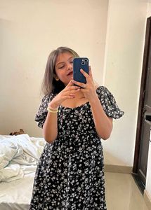 Black Fit and Flare Dress