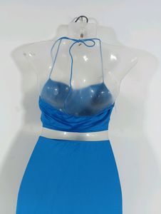 Blue Plain Casual Co Ords (Women)