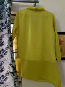 WOMEN'S Elegant Yellow Tunic Top