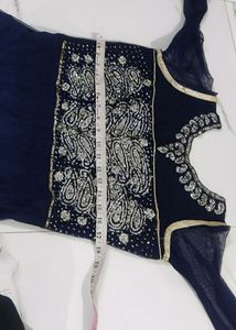 Party Wear Neavy Blue Dress
