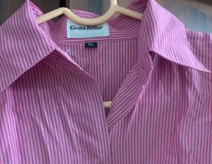 Pink Striped Shirt