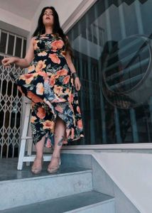Blue Cotton Maxi Dress