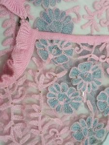 Pink Lace Shrug