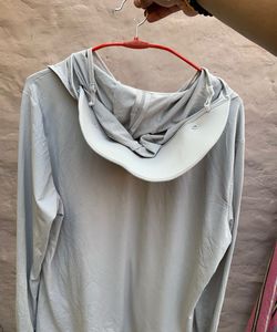 Light Grey branded Hoodie With Cap