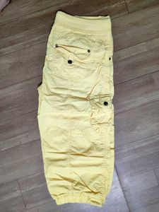 Yellow Capris Pants