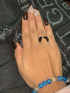 Cute Beaded Cat/ Kuromi Ring