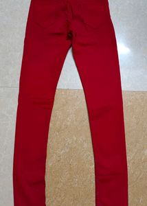 DROP!!!!🍒 Red Trendy Jeans For Women