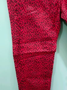 Animal Print Jeans