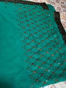 Green Dress Material