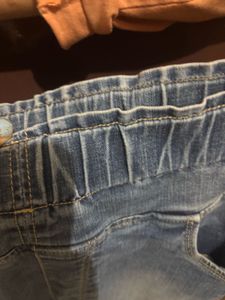 Distressed Denim Jeggings