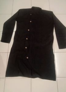 Men Black Kurta