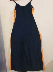 flawless black and mustard jumpsuit