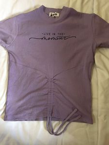 Purple "Live in the Moment" Top