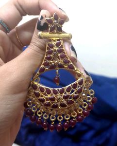 Big Golden Jhumkas Or Dangler