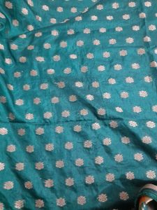 dark Green Banarasi Dress Material