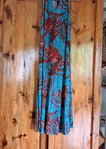 Tropical Print Maxi Dress