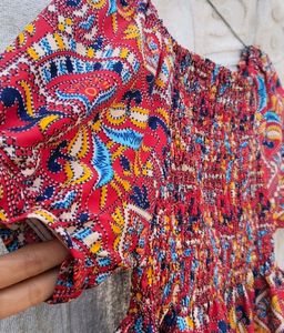 Jaipuri Printed Dress S /M