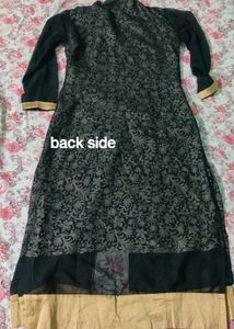 Embroidered Black &amp; Gold Tunic