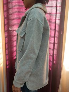 Gray Wool Blend Jacket