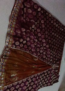 Purple Saree Only Once Used For Wedding