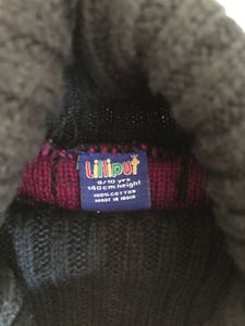 Lilliput Girls High Neck Purple Sweater 100%Cotton